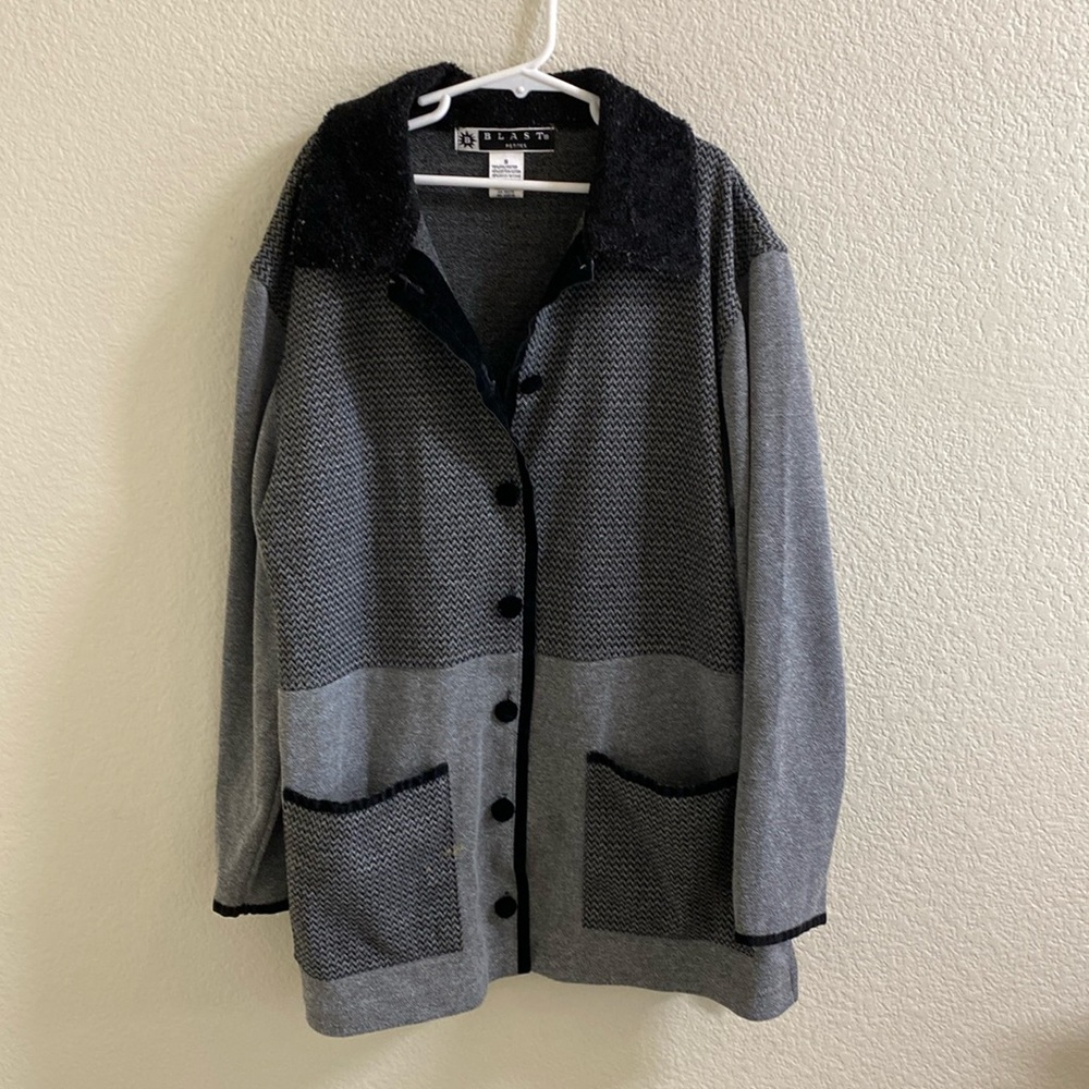 Blast Petite Vintage Long‎ Cardigan Sweater
